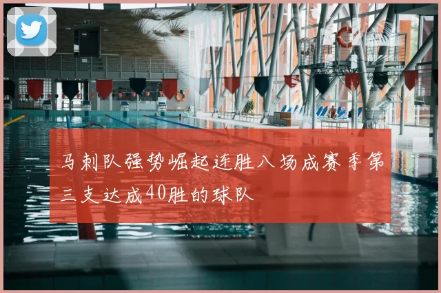 马刺队强势崛起连胜八场成赛季第三支达成40胜的球队